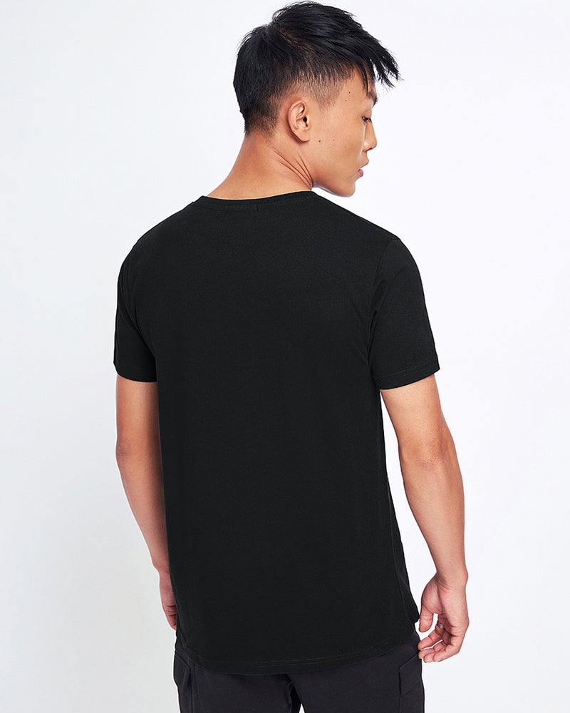 bewakoof Men's Black T-shirt - Image 3
